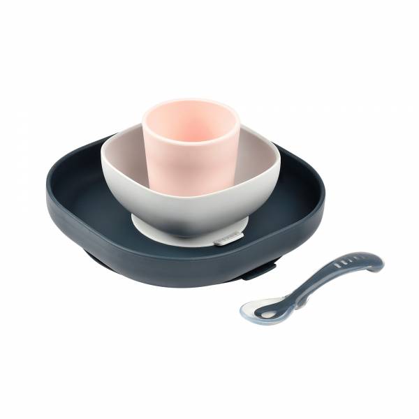BEABA Silicone Meal Set 4pcs - Night Blue S
