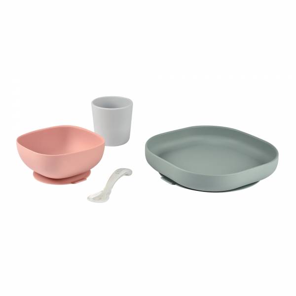 BEABA Silicone Meal Set 4pcs - Eucalyptus