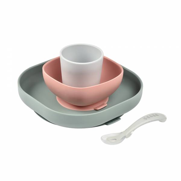 BEABA Silicone Meal Set 4pcs - Eucalyptus