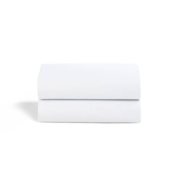 SnuzPod Bedside Crib 2Pack Sheets - White