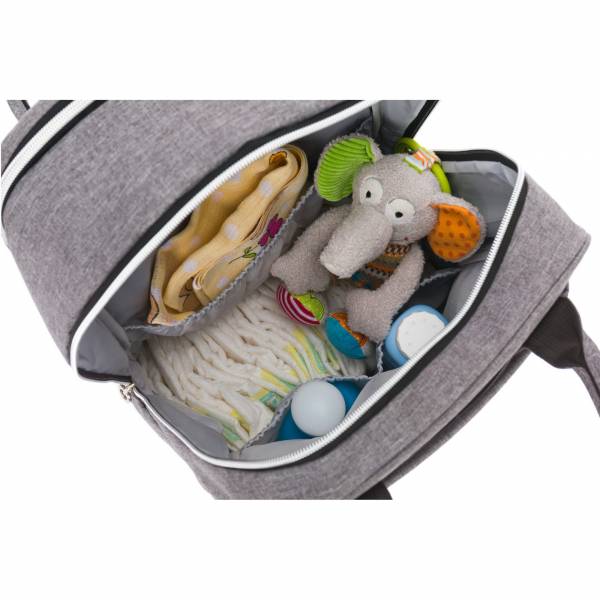 FILLIKID Changing Backpack Rom - Grey Melange