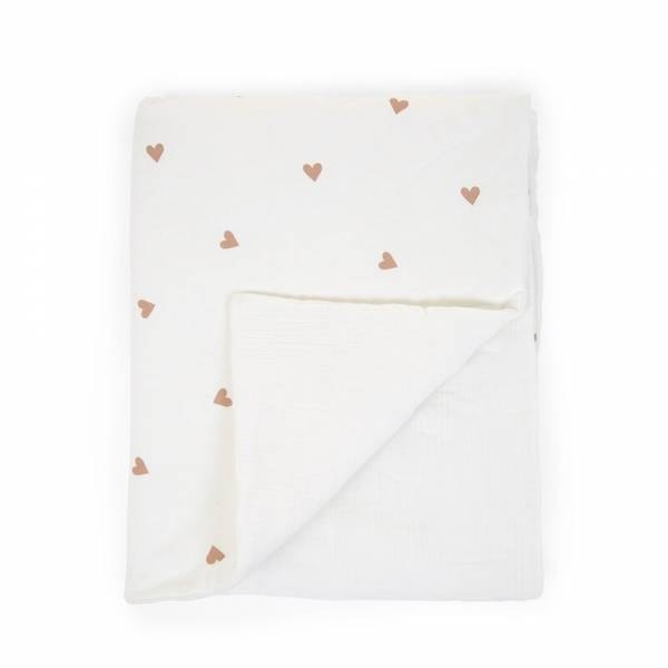 CHILDHOME Blanket Jersey 80x100 - Hearts+Muslin