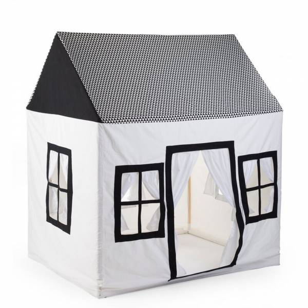 CHILDHOME Cotton Big House 125x95x145 - Black&White