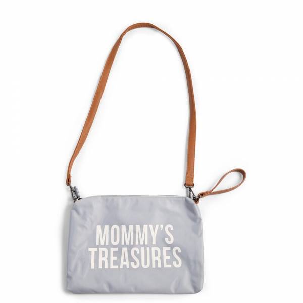 CHILDHOME Mommy's Clutch Bag - Grey/White