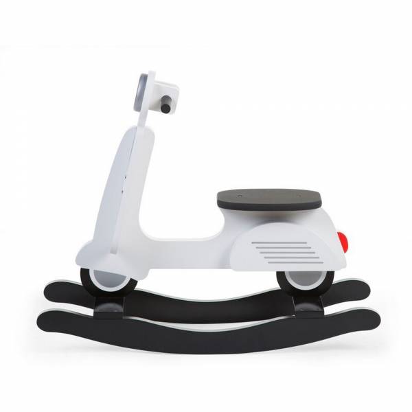 CHILDHOME Rocking Scooter - White/Black