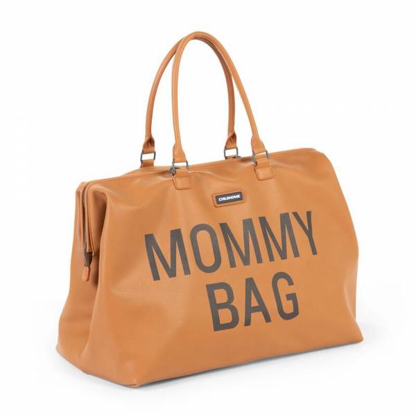 CHILDHOME Mommy Bag - Leather Look Brown