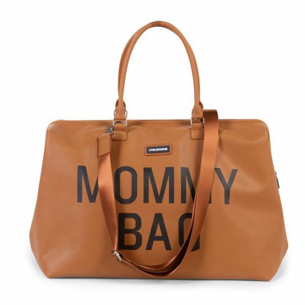 CHILDHOME Mommy Bag - Leather Look Brown