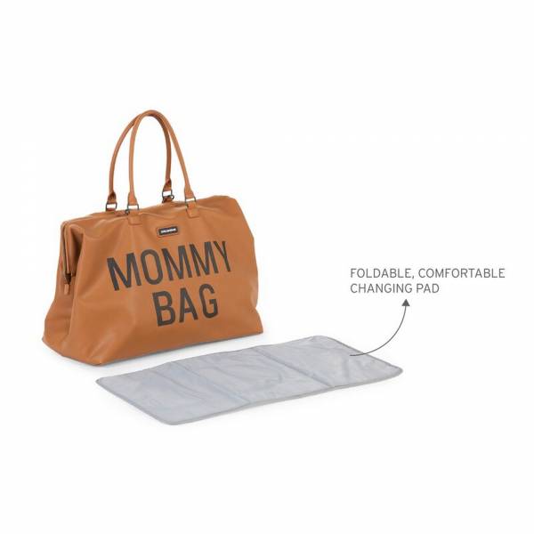 CHILDHOME Mommy Bag - Leather Look Brown