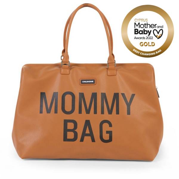 CHILDHOME Mommy Bag - Leather Look Brown