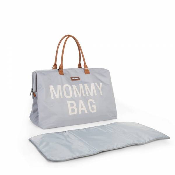 CHILDHOME Mommy Bag - Grey/OffWhite