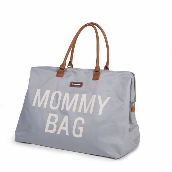 CHILDHOME Mommy Bag - Grey/OffWhite