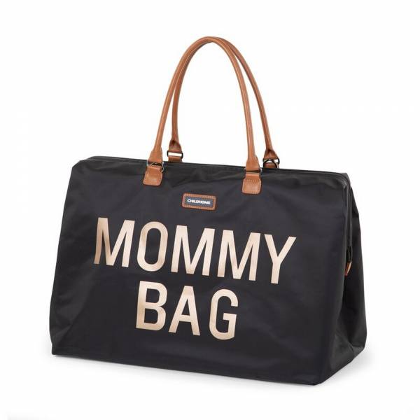 CHILDHOME Mommy Bag - Black/Gold