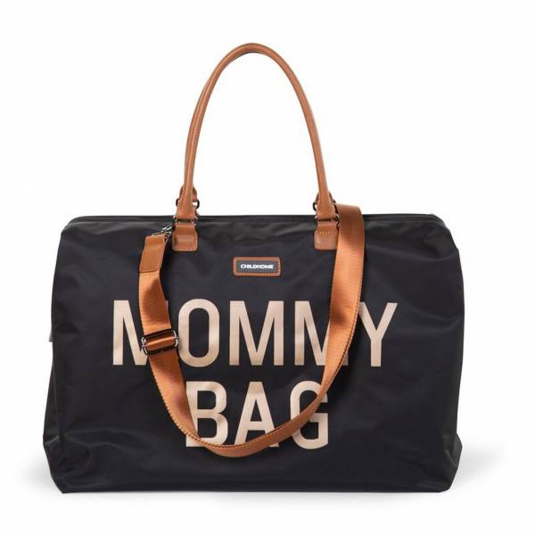 CHILDHOME Mommy Bag - Black/Gold