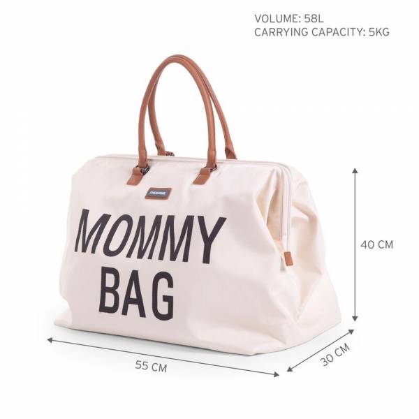 CHILDHOME Mommy Bag - Off White/Black