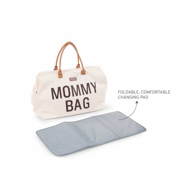 CHILDHOME Mommy Bag Big - OffWhite/Black