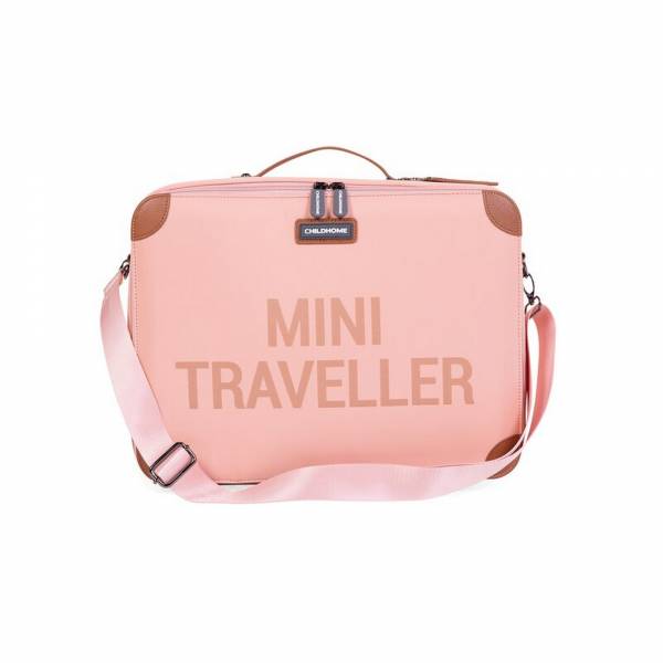 CHILDHOME Mini Traveller Kids Suitcase - Pink/Copper