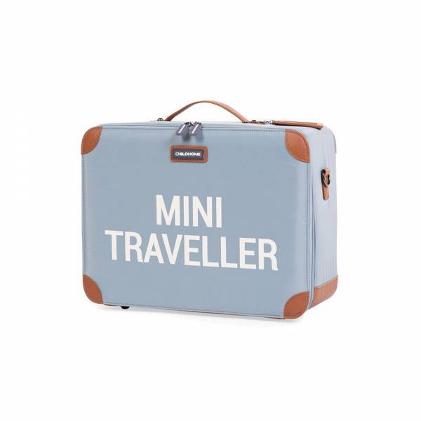 CHILDHOME Mini Traveller Kids Suitcase - Grey/OffWhite