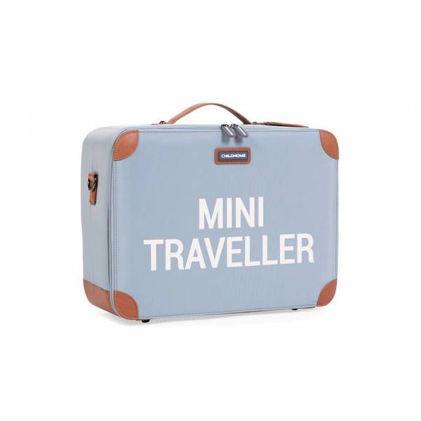 CHILDHOME Mini Traveller Kids Suitcase - Grey/OffWhite