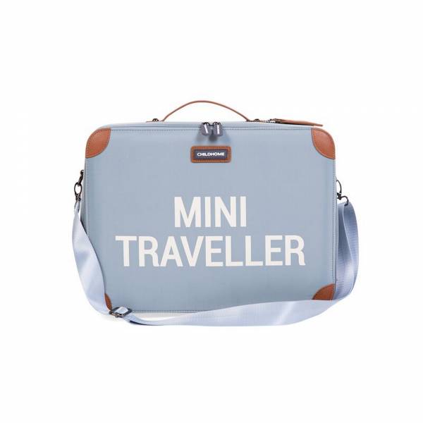 CHILDHOME Mini Traveller Kids Suitcase - Grey/OffWhite