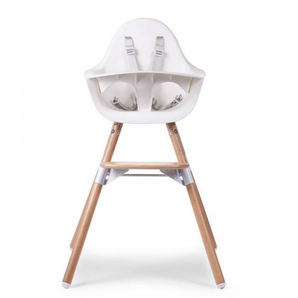 CHILDHOME Evolu 2 High Chair - Natural/White 