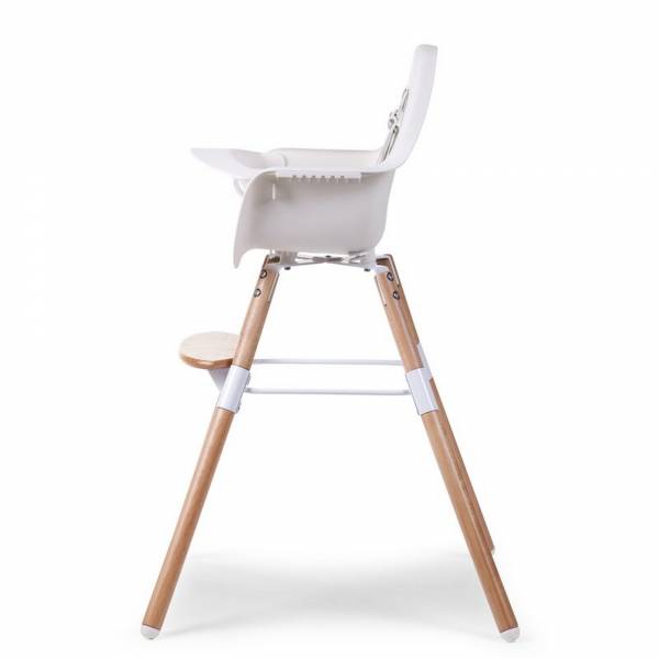 CHILDHOME Evolu 2 High Chair - Natural/White 