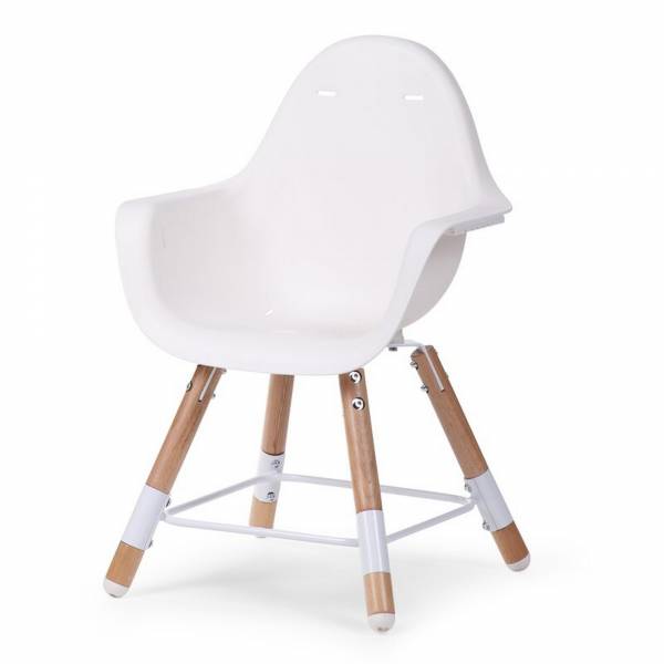 CHILDHOME Evolu 2 High Chair - Natural/White 