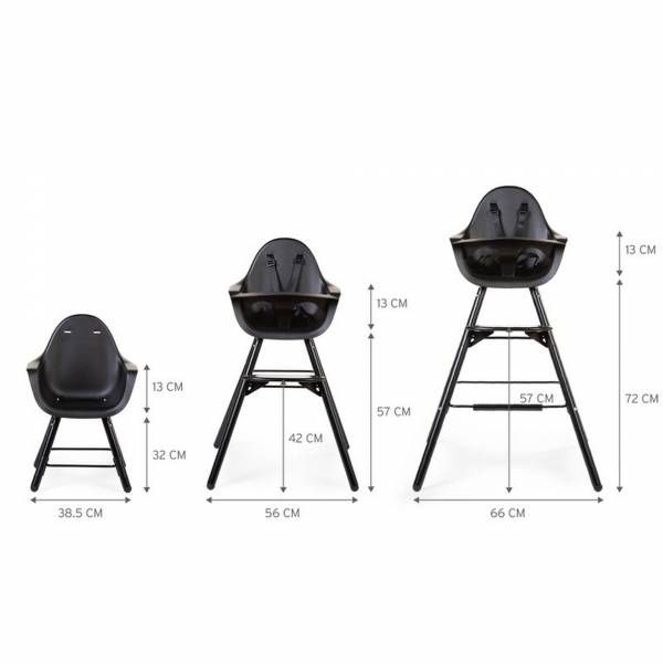 CHILDHOME Evolu 2 High Chair - Black