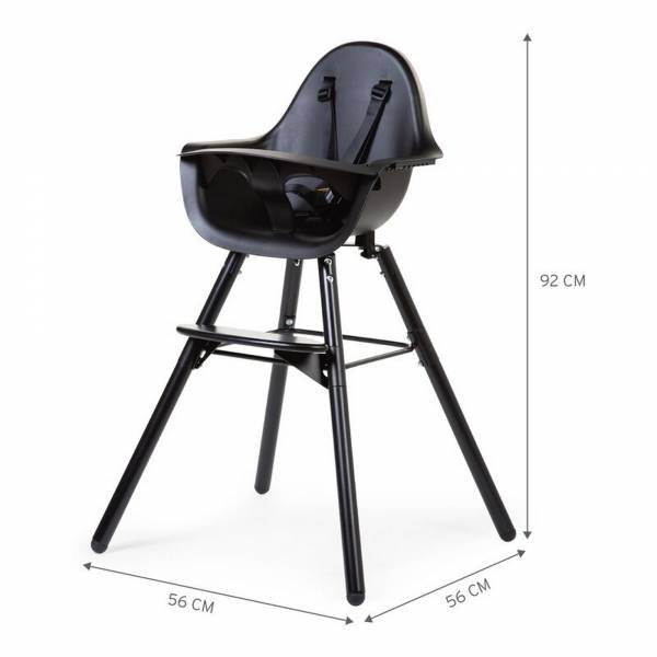 CHILDHOME Evolu 2 High Chair - Black