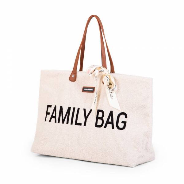 CHILDHOME Family Nursery Bag - Teddy OffWhite