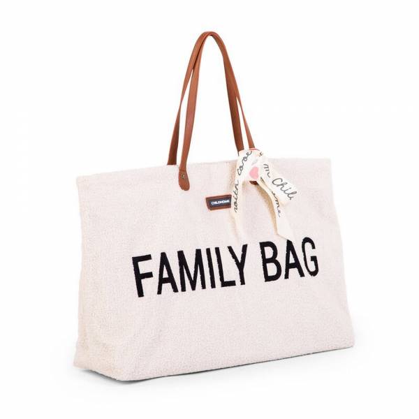 CHILDHOME Family Nursery Bag - Teddy OffWhite