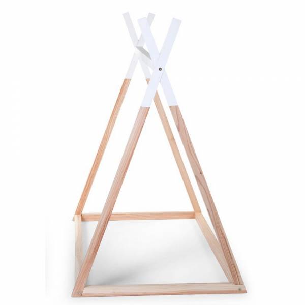 CHILDHOME Tipi Cot Bed 70x140 - Natural White