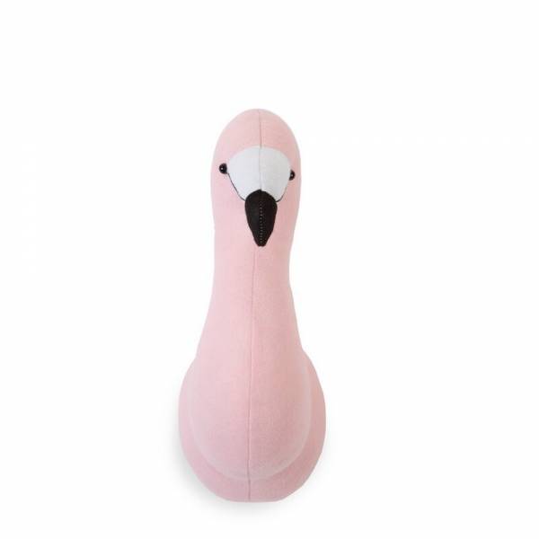 CHILDHOME Head Wall Deco - Felt Flamingo
