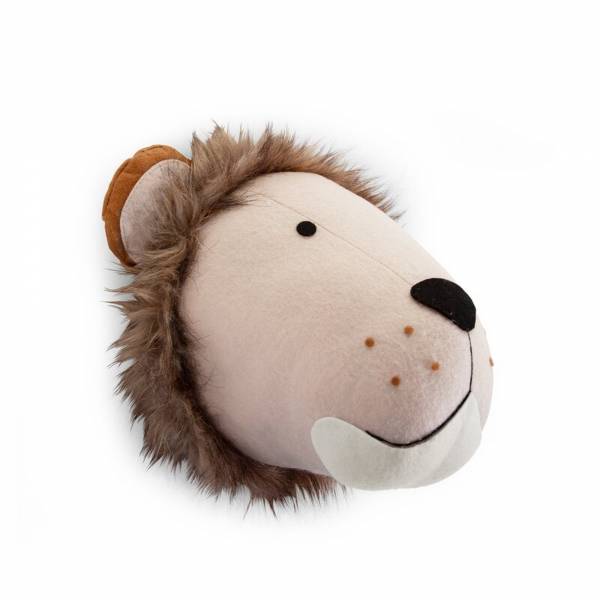 CHILDHOME Head Wall Deco - Felt Lion