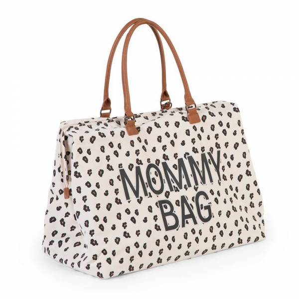 CHILDHOME Mommy Bag - Canvas Leopard