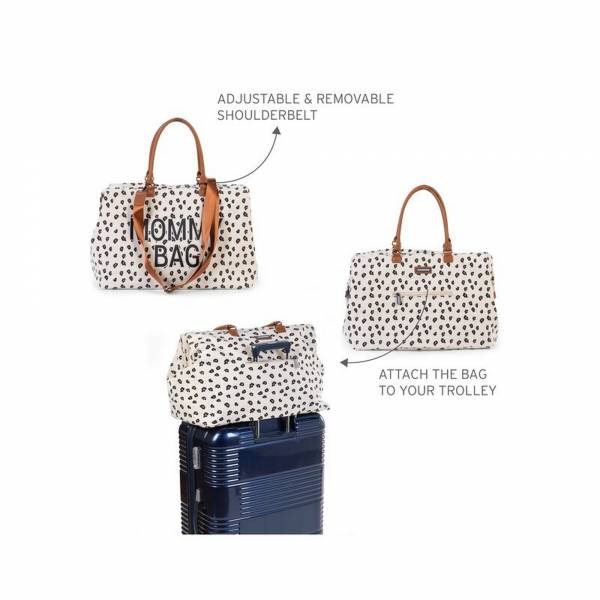 CHILDHOME Mommy Bag - Canvas Leopard