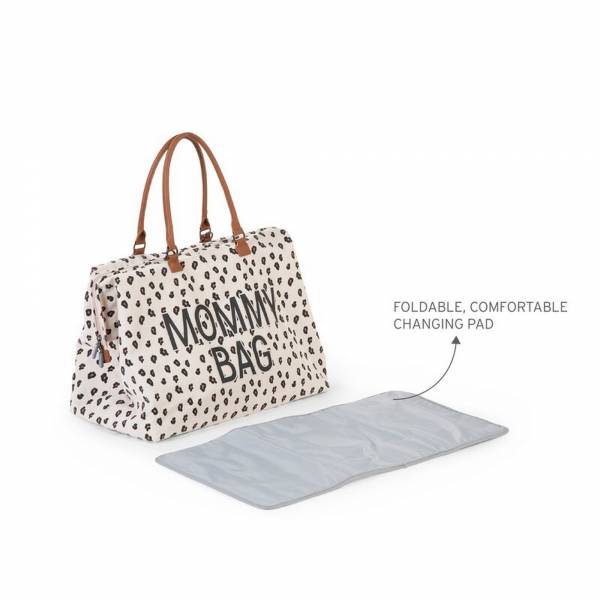 CHILDHOME Mommy Bag Big - Canvas Leopard