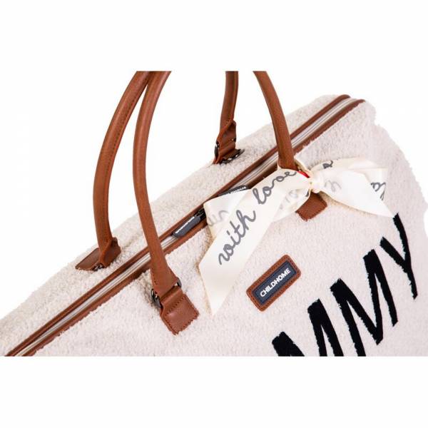 CHILDHOME Mommy Bag - Teddy Off White