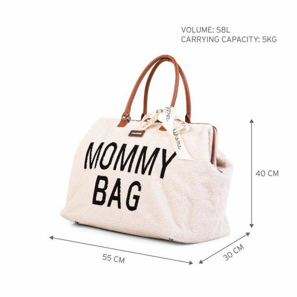 CHILDHOME Mommy Bag - Teddy Off White