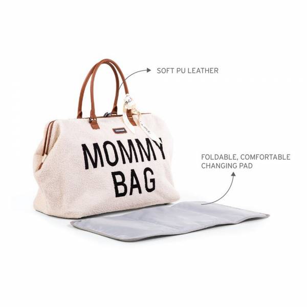 CHILDHOME Mommy Bag - Teddy Off White