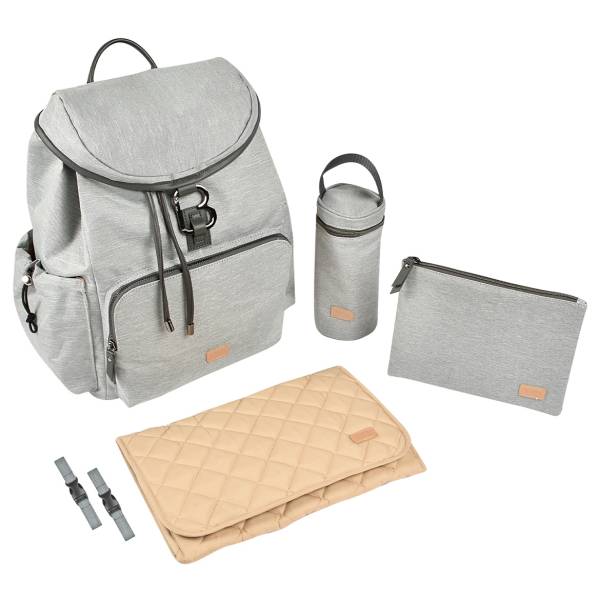 BEABA Vancouver Backpack Bag - Heather Grey