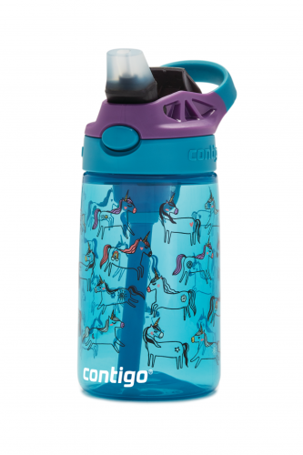 Contigo Kids 2-Pack Straw Water Bottle, 14 oz - Dinos/Sharks