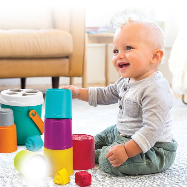 INFANTINO Shape Sorting Stack'n Nest Buckets