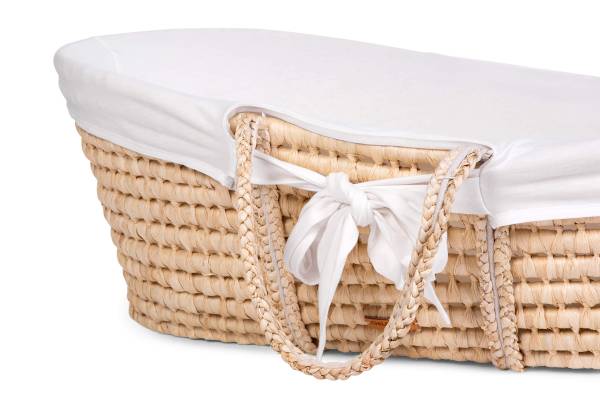 CHILDHOME Moses Basket Soft Cornhusk - Natural/OffWhite cover