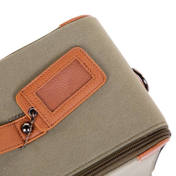 CHILDHOME Mini Traveller Kids Suitcase - Canvas/Khaki