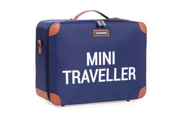 CHILDHOME Mini Traveller Kids Suitcase - Navy/White