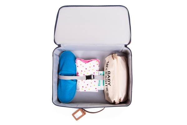 CHILDHOME Mini Traveller Kids Suitcase - Navy/White