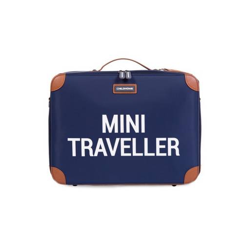 CHILDHOME Mini Traveller Kids Suitcase - Navy/White