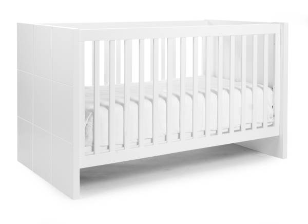 CHILDHOME QUADRO Bed Cot 70x140+Slats - White S