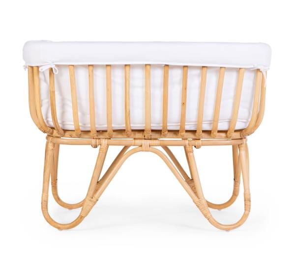 CHILDHOME Rattan Cradle 90x50 + Mattress + Cover