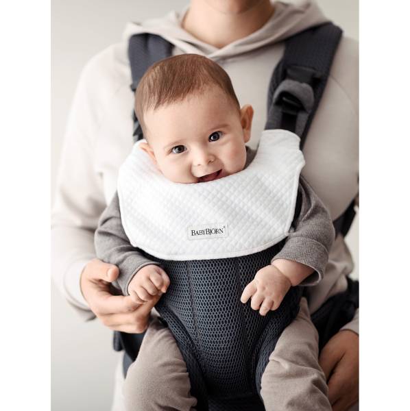 BABYBJORN Bib For Baby Carrier Harmony - White